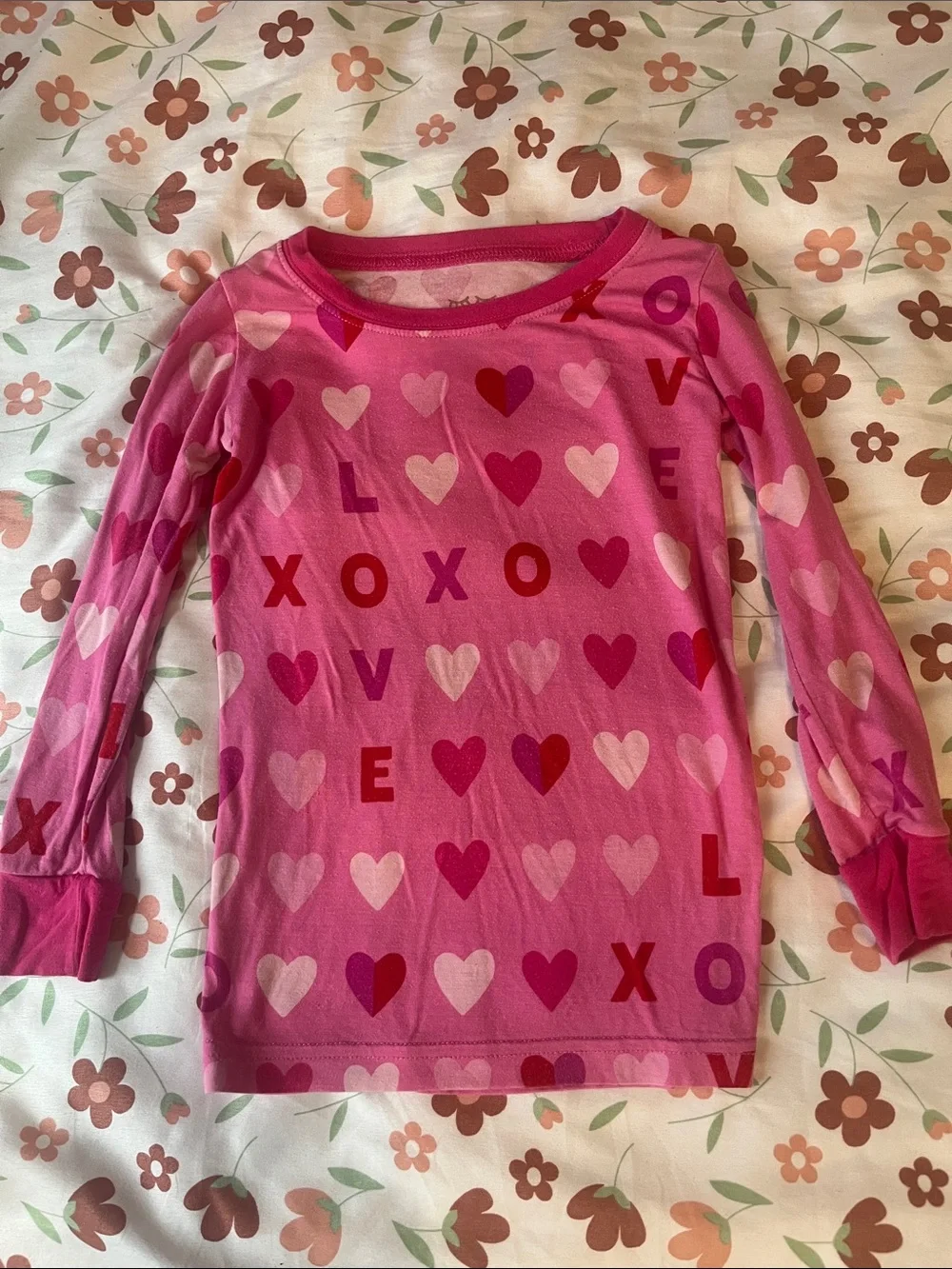 Little Sleepies Pink Heart XOXO Long-Sleeve Pajama Set